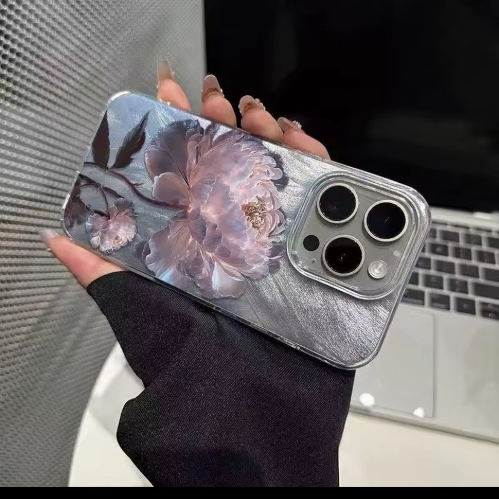 Floral Pattern Phone Case and 3 screen protector for iPhone 17 pro
